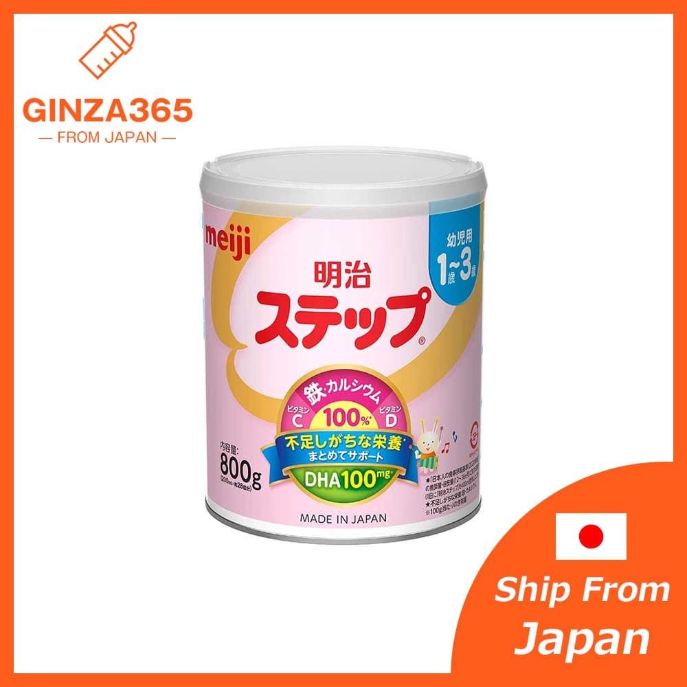 Meiji Step 800g 1-3 Anos Fórmula Leite Em Pó De Acompanhamento Infantil