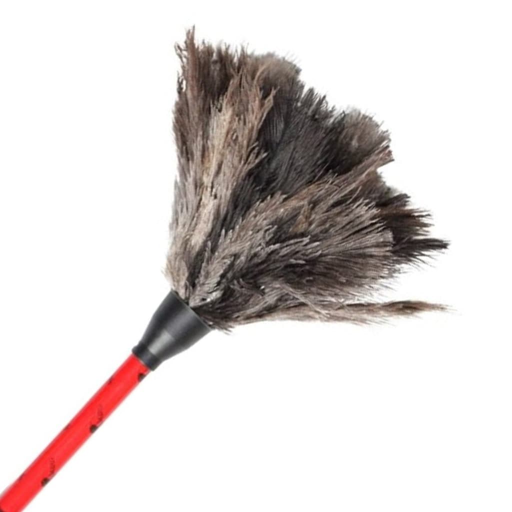 Espanador Pó Pena De Avestruz Limpa Poeira Duster Feathers