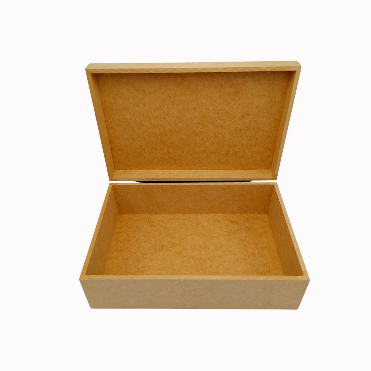 Caixa Mdf Cru 30x20x10 Cm Sem Fecho Com Dobradiças Para Decorar Presente Cestas Organização Fotos Documentos