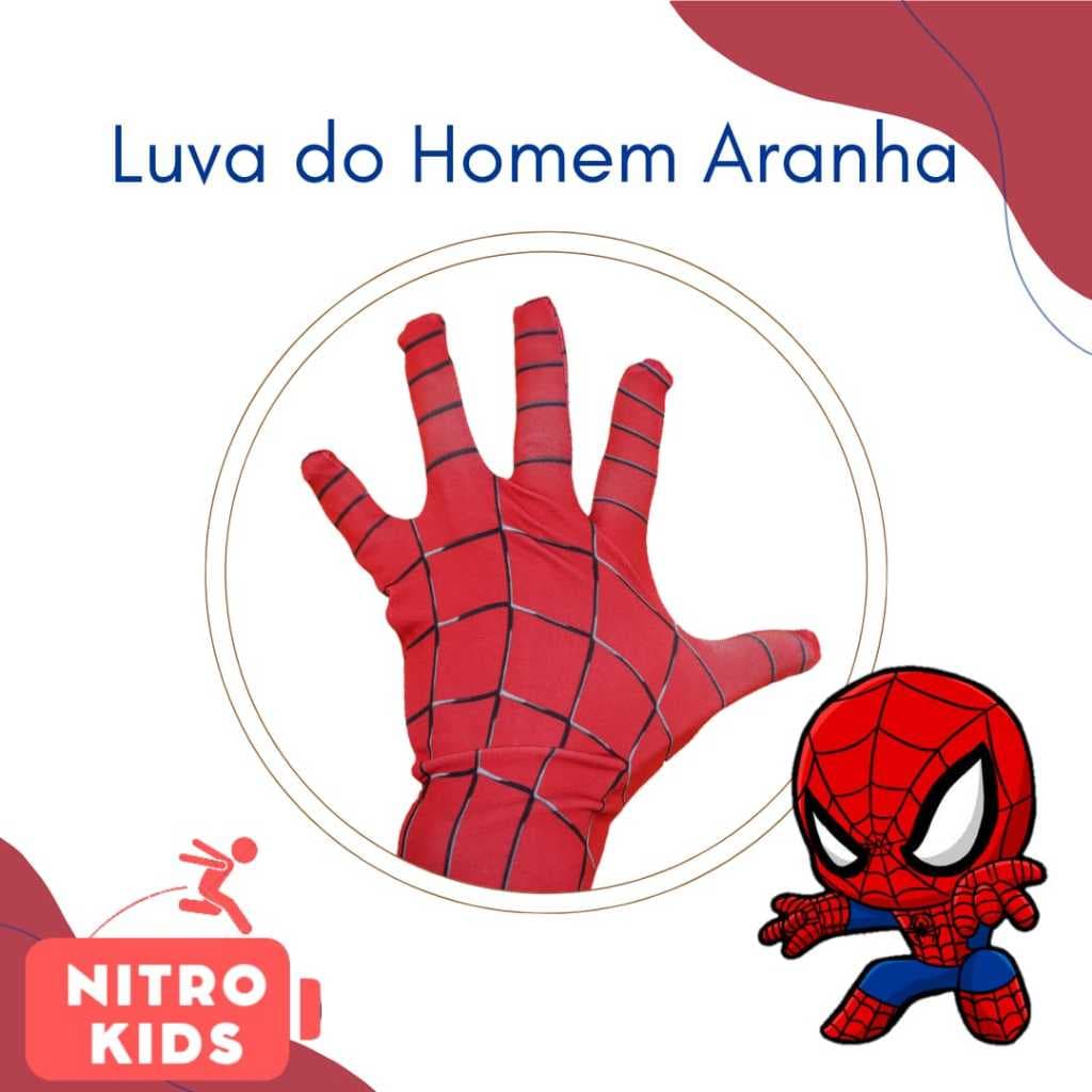 Par de Luvas de Tecido do Homem Aranha