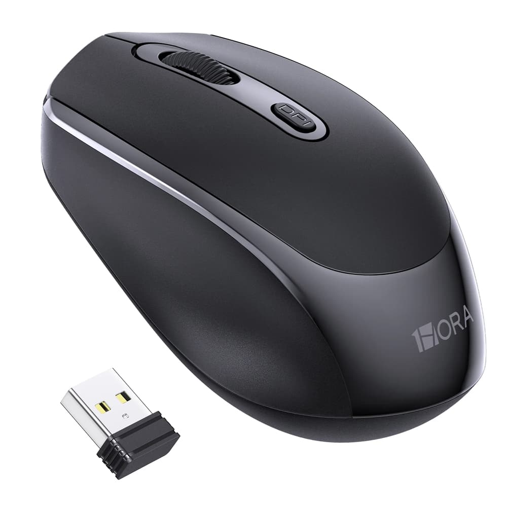 Mouse Sem Fio 1Hora, Mouse Wireless 2.4G Preto