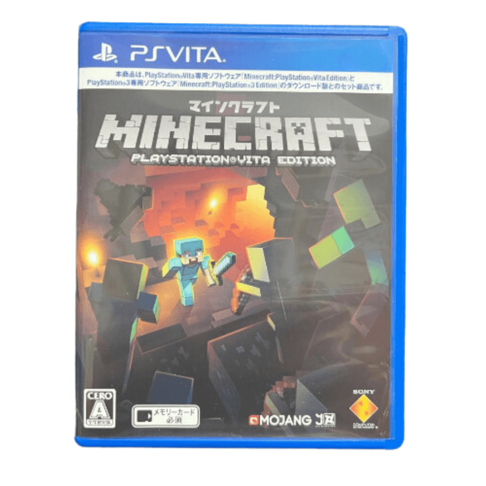 Minecraft Usado : PlayStation Vita Edition-PS Com Estojo Jogo Japonês