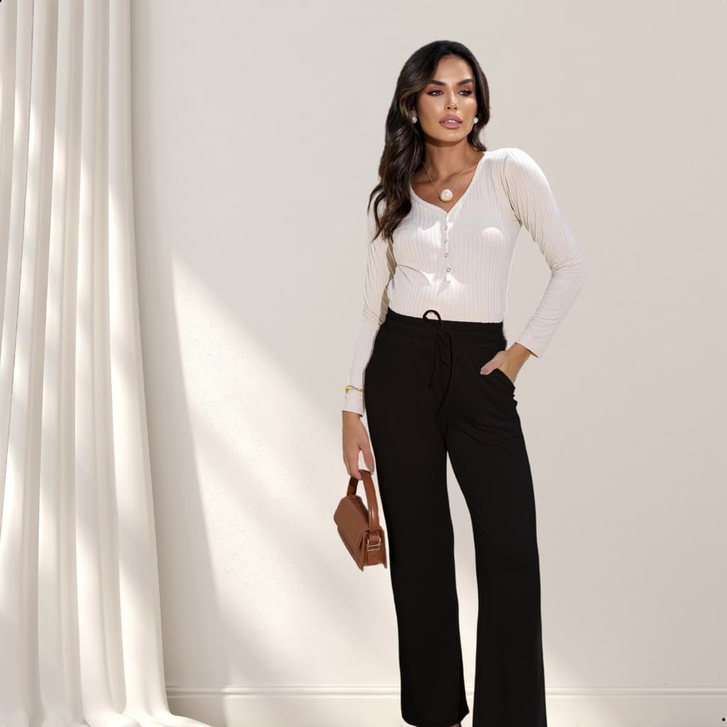 Calça Gestante Moletinho Confortável