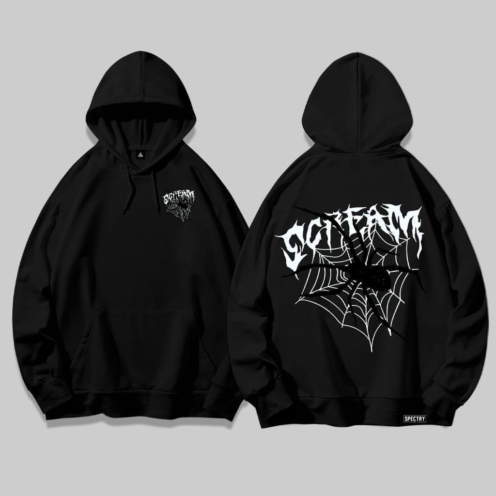 Moletom Canguru Com Bolso e Capuz Streetwear Scream Fox Rock Premium Unissex