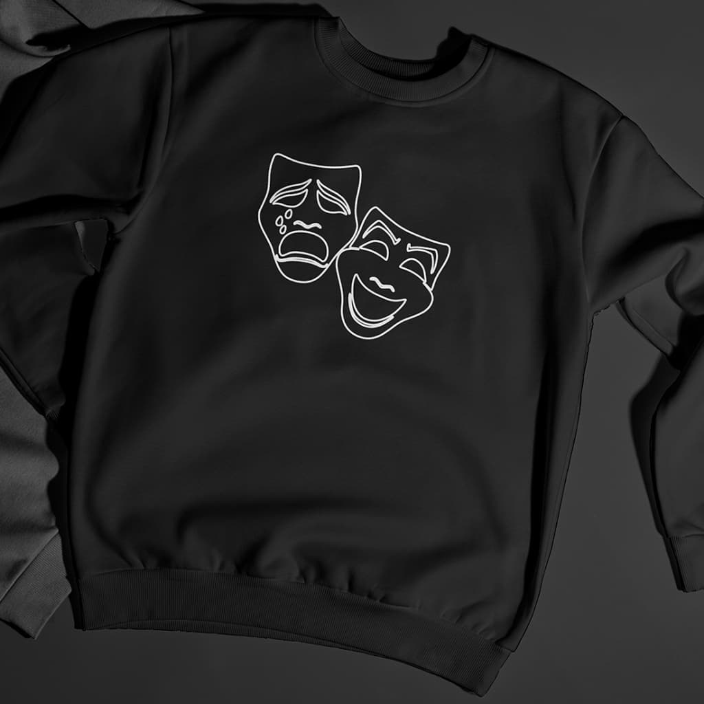 Suéter Moletom Sem Gola Careca Exclusiva Chora e Ri Depois 2024 Streetwear Algodão Premium StarX Tendencia Unissex 100%