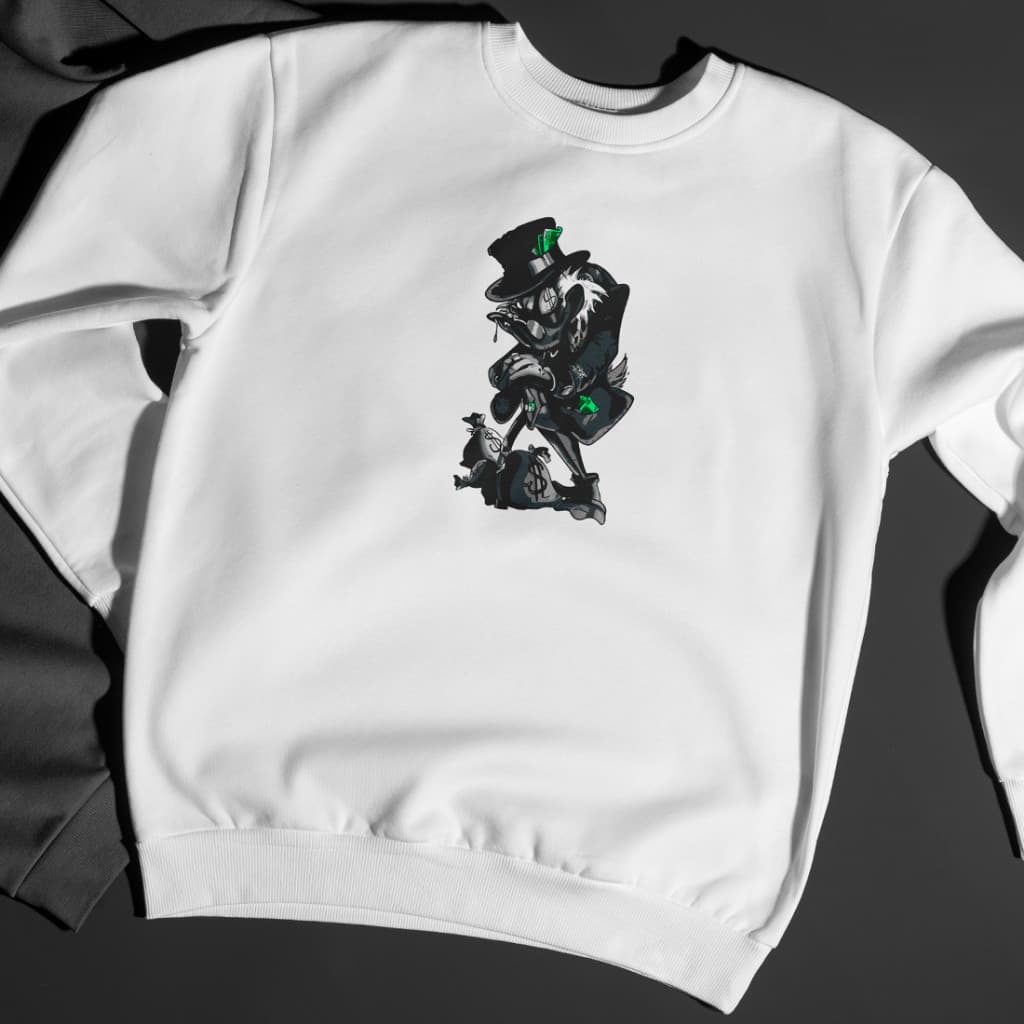 Suéter Moletom Sem Gola Careca Exclusiva Pato Dolla 2024 Streetwear Algodão Premium StarX Tendencia Unissex 100%