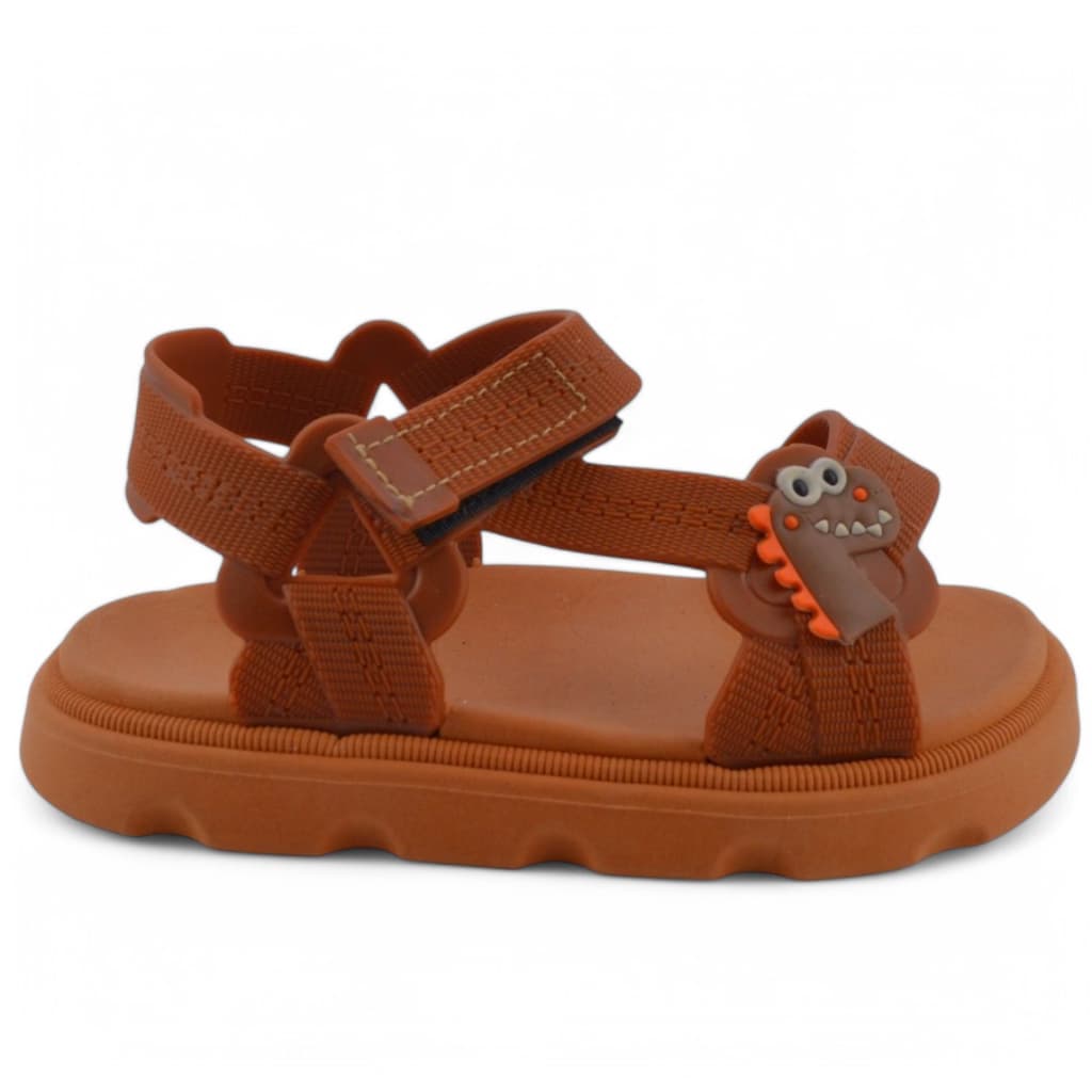 Sandália Papete Bebe Menino Mini Lu Baby Confortável Fecho Ajustável Leve