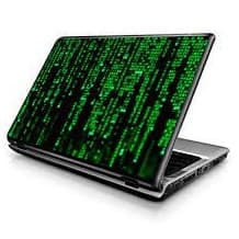 adesivo de notebook matrix verde