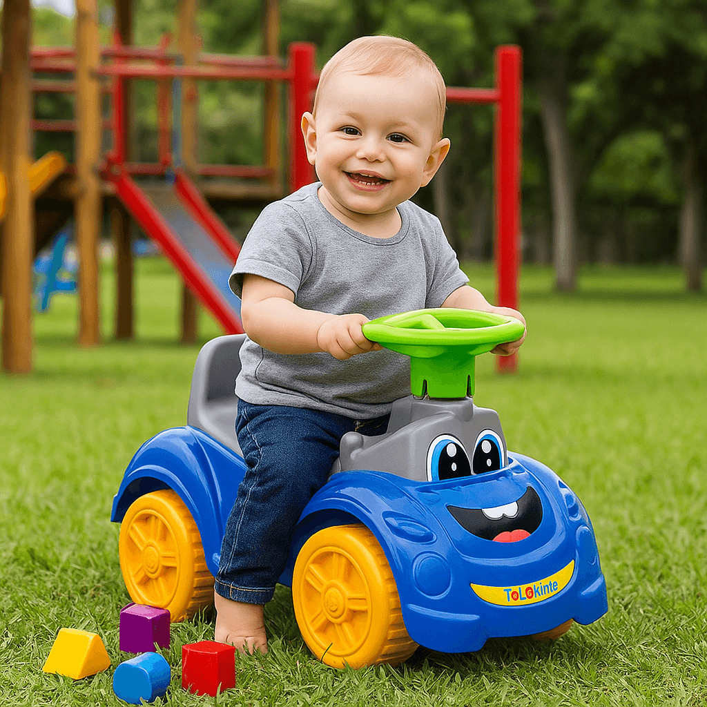 Totoka Triciclo Infantil Bebe Motoca Totokinha Sport Peças Geométricas Cardoso Toys Menino e Menina