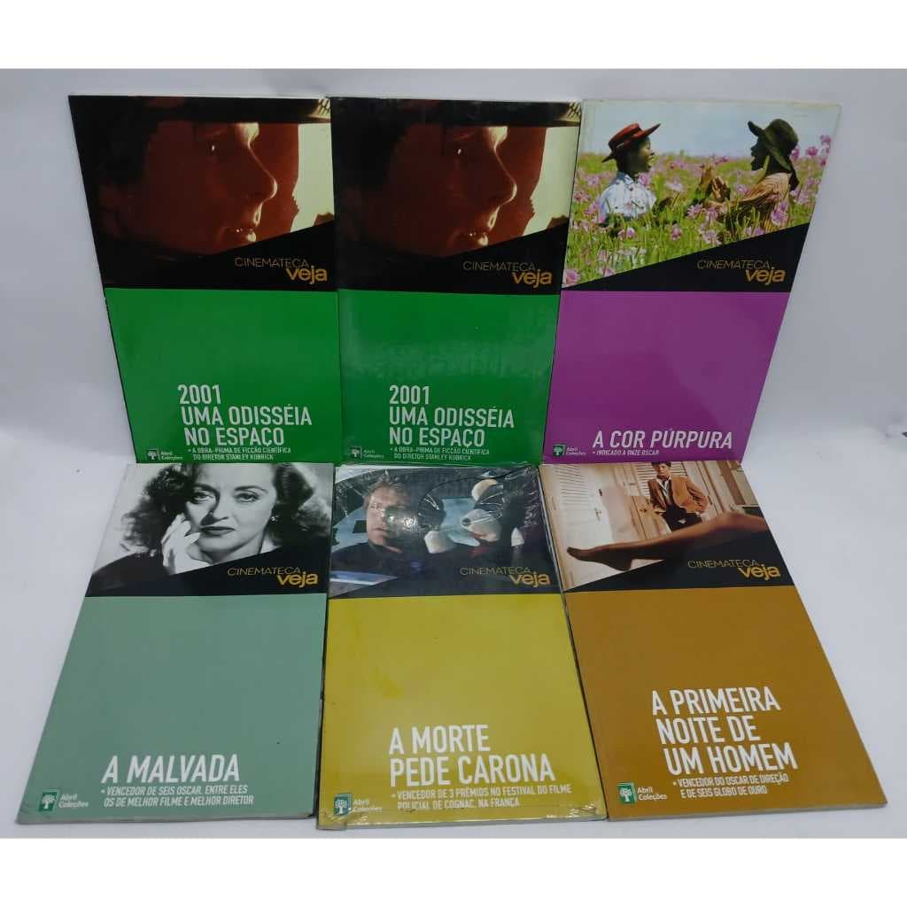Coleção Cinemateca Veja Filmes Clássicos do Cinema Livros + DVDs