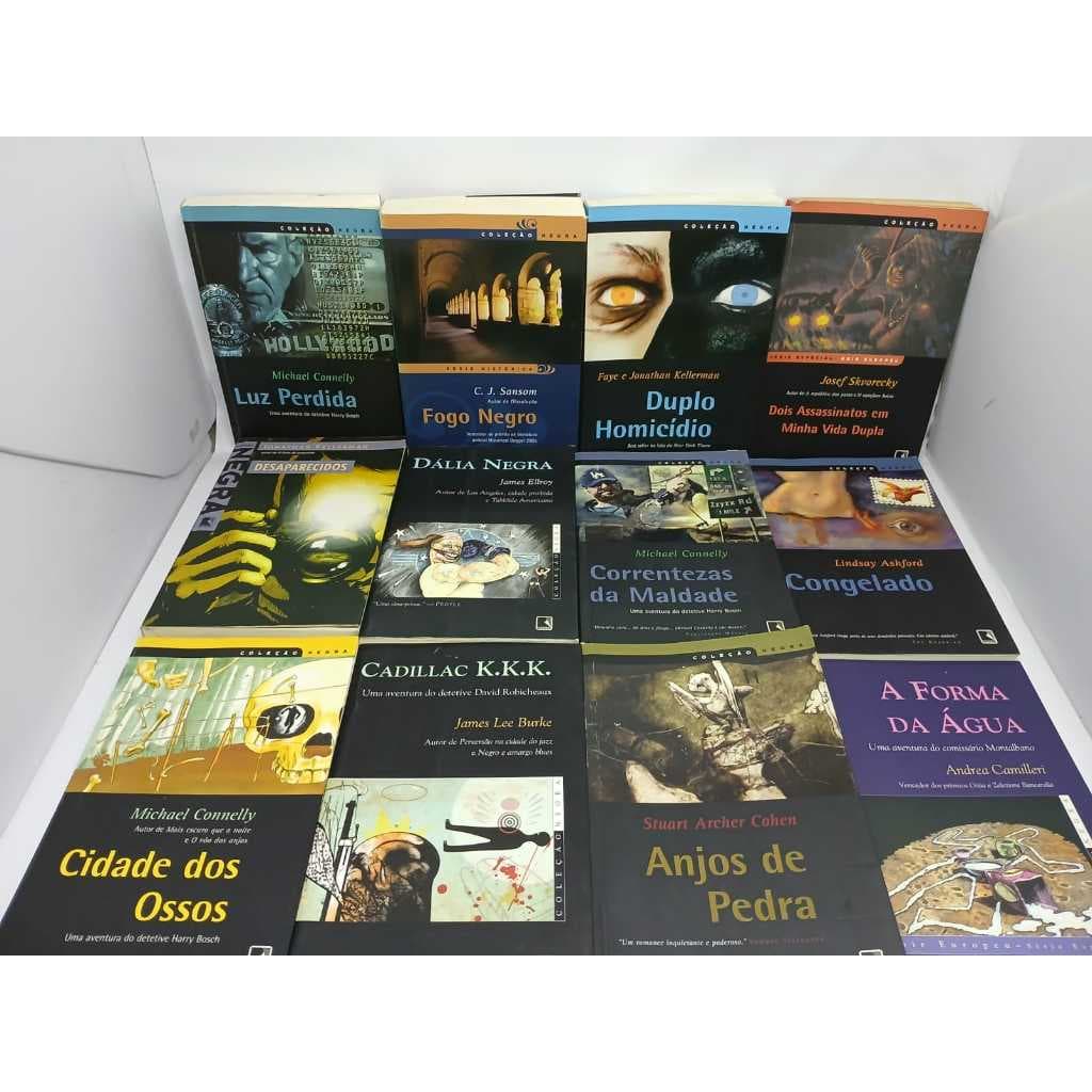 Coleção Negra Livros de Terror o Colecionador de Ossos Ficção Policial Investigação Criminal