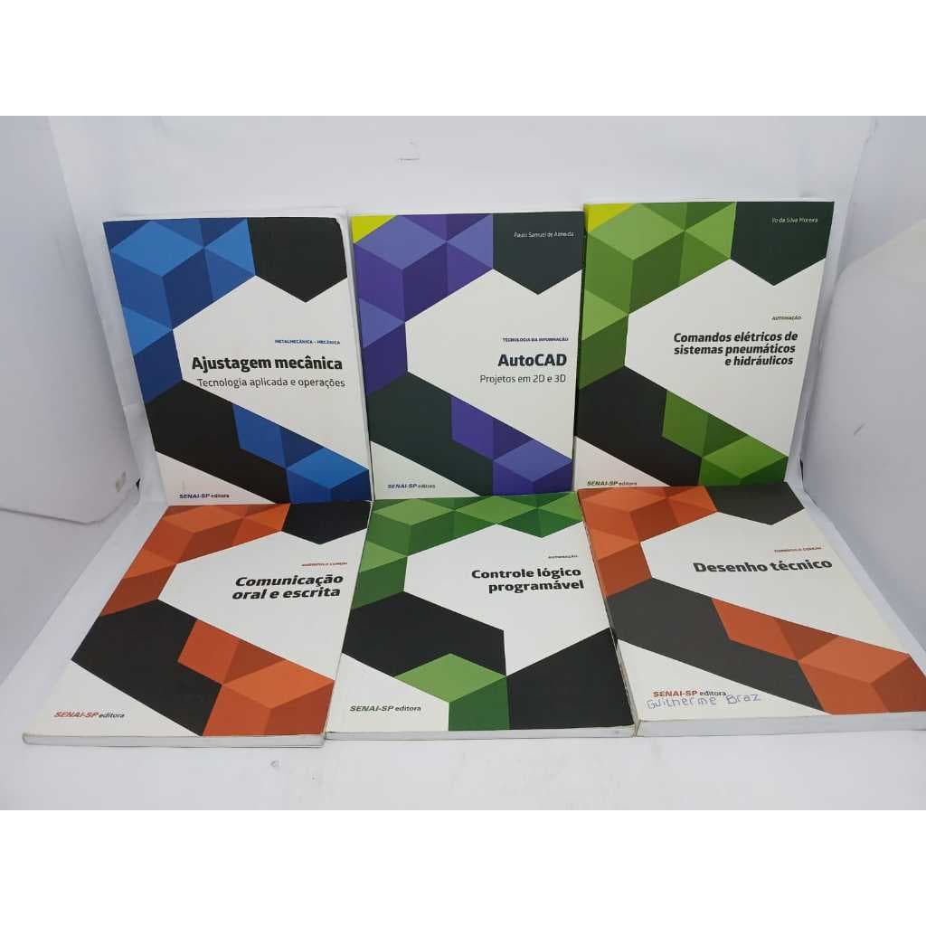 Coleção Livros Senai de Automoção a Metalmecânica Eletroeletrônica Automotiva