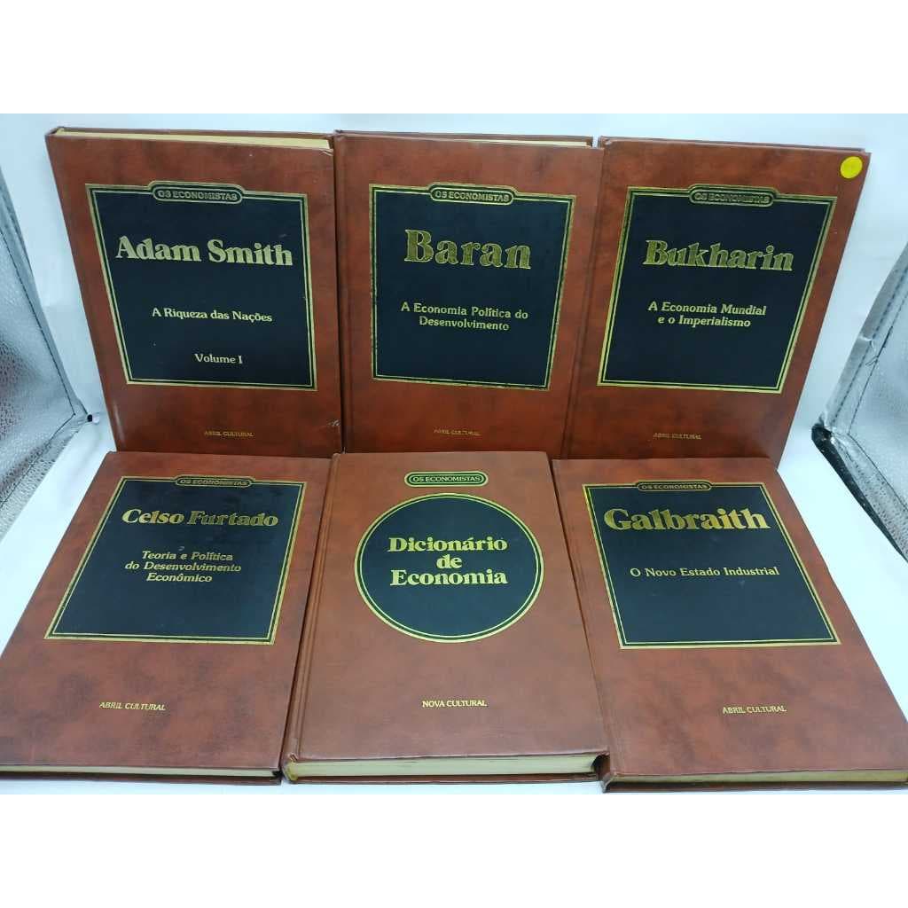 Coleção Os Economistas Capa dura - Stuart Mill Samuelson Adam Smith Rosa Luxemburg