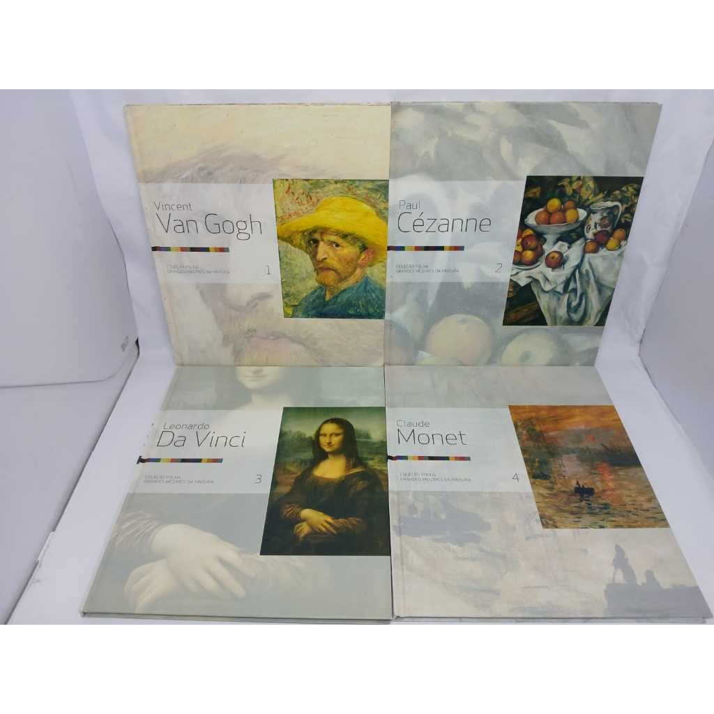Coleção Folha Grandes Mestres da Pintura Van Gogh Monet Da Vinci Michelangelo Miró Dalí Delacroix