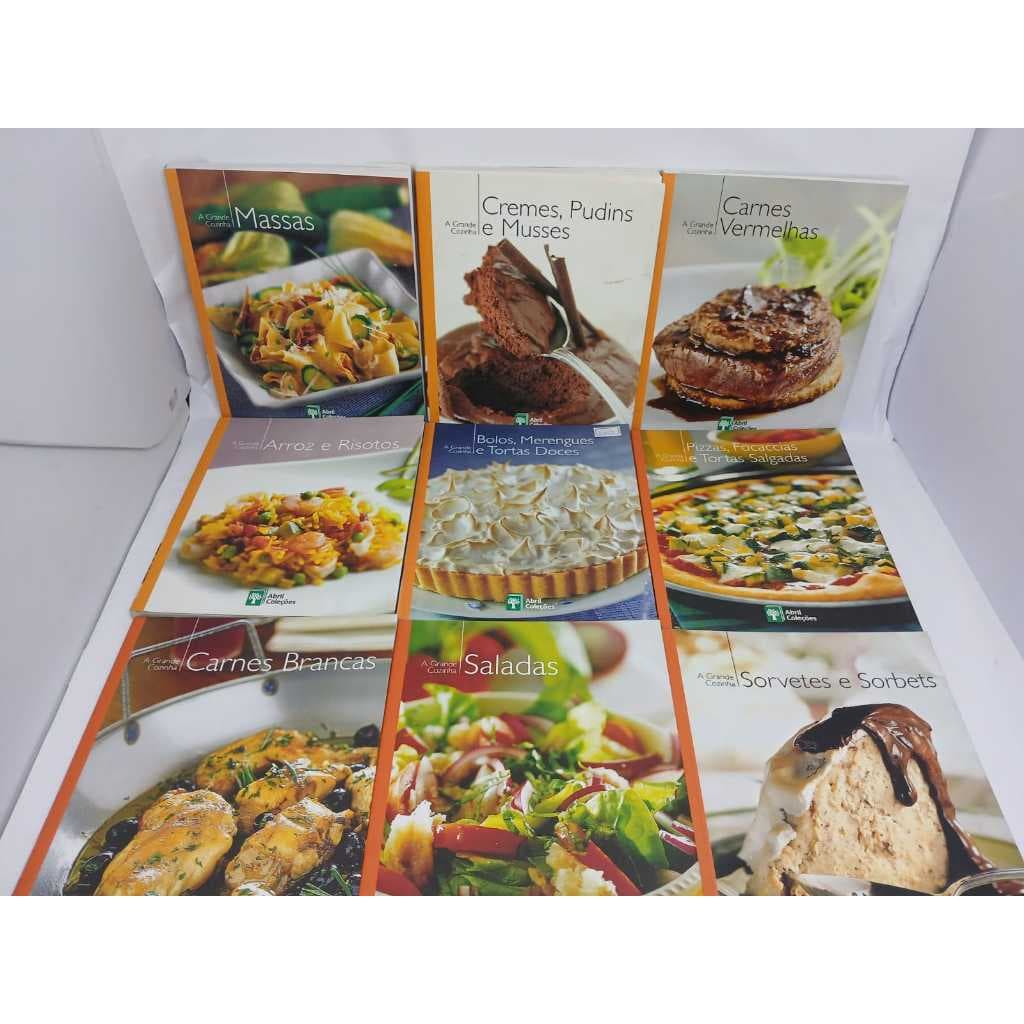 Coleção A Grande Cozinha Massas Saladas Carnes Brancas Queijos Sorvetes e Sorbets