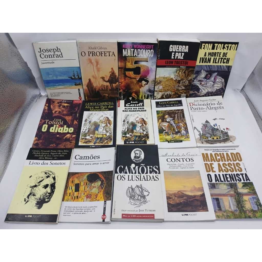 Coleção L&PM Pocket Leon Tolstói Lewis Carroll Camões Sêneca Mario Quintana