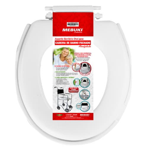 Assento Almofadado Cadeira De Banho D30 Fechada