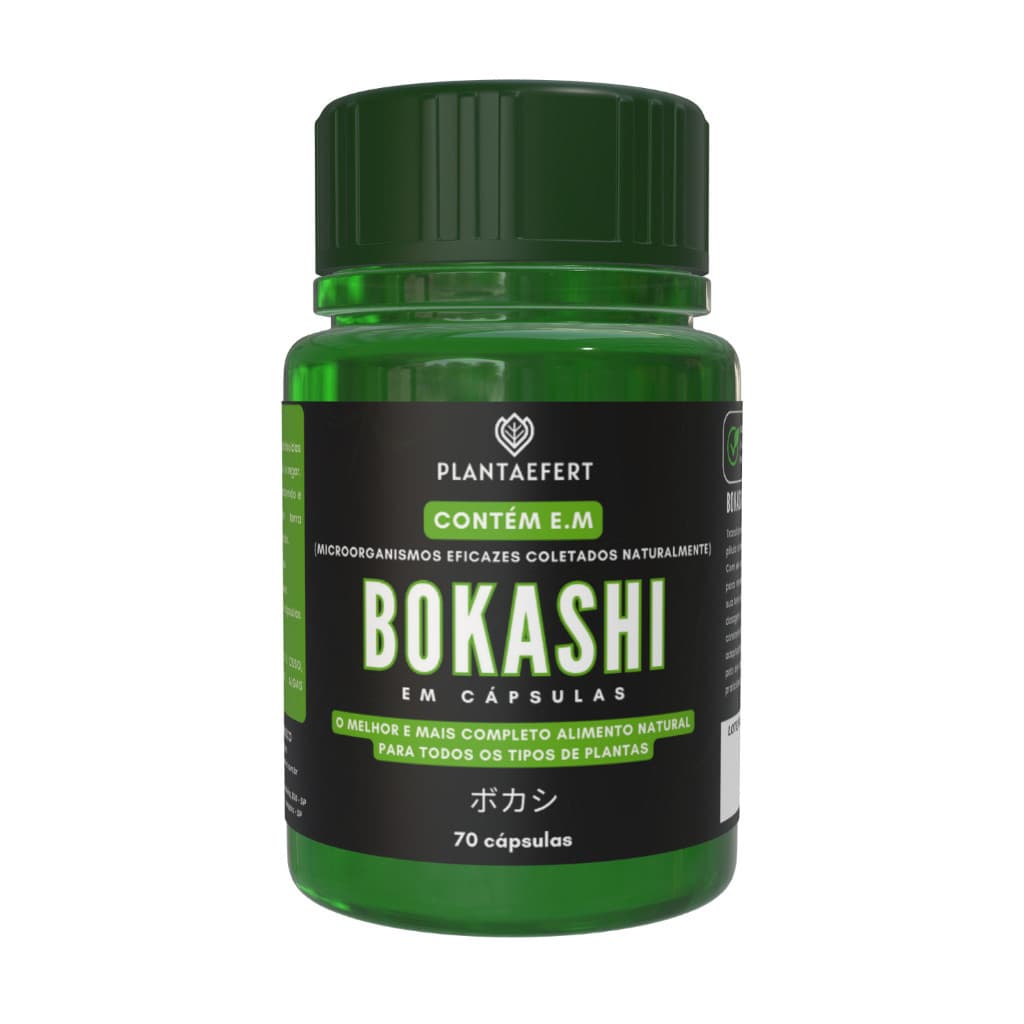 Bokashi Fertilizante Em Pílulas PlantaeFert 70 cápsulas