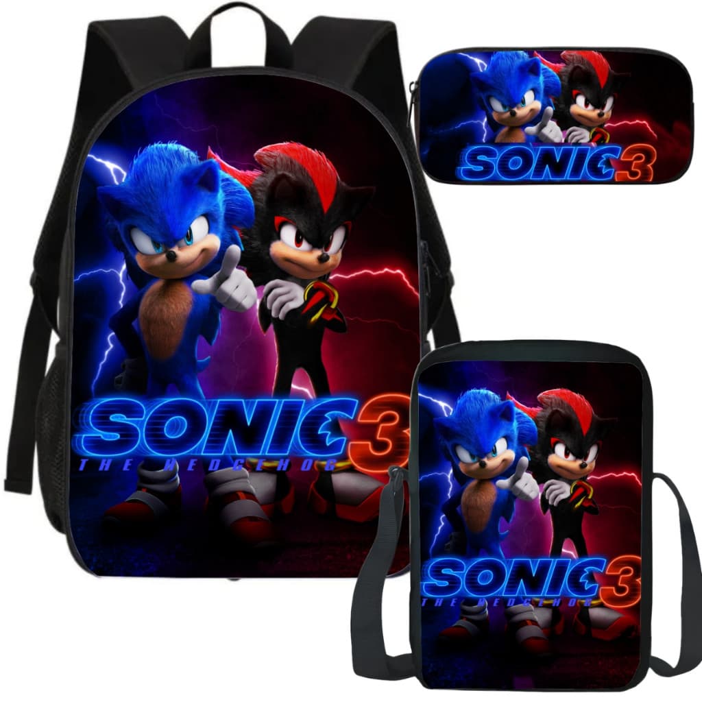 Itens Escolares Mochila Estojo Lancheira Sonic