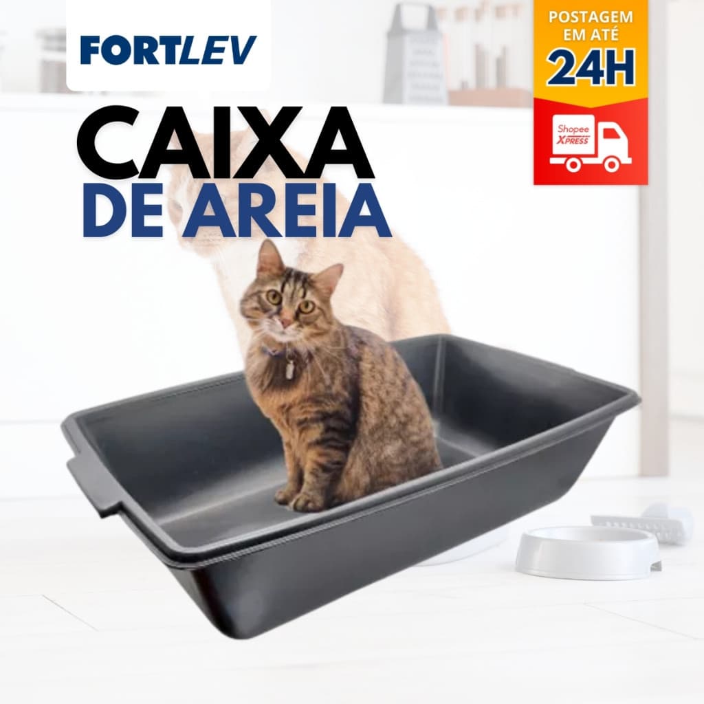 Caixa de Areia Plástica Gatos 20lts ou 40L Multiuso Obra Construção Para Mexer Massa Temperar Carne