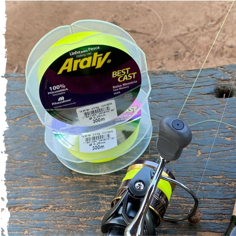 Linha De Pesca Araty Best Cast 300m Amarela, Laranja, Rosa (Monofilamento) 0,30mm 0,35mm 0,37mm 0,40mm