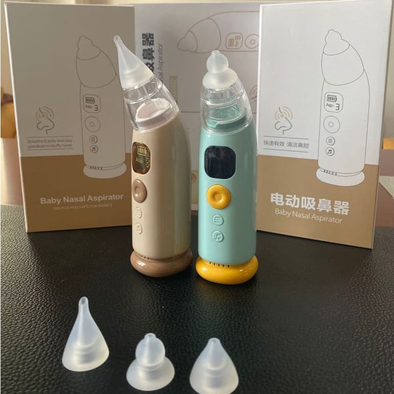 Aspirador Nasal Recarregável Para Bebês Silicone Ajustável Sucção Elétrica Crianças