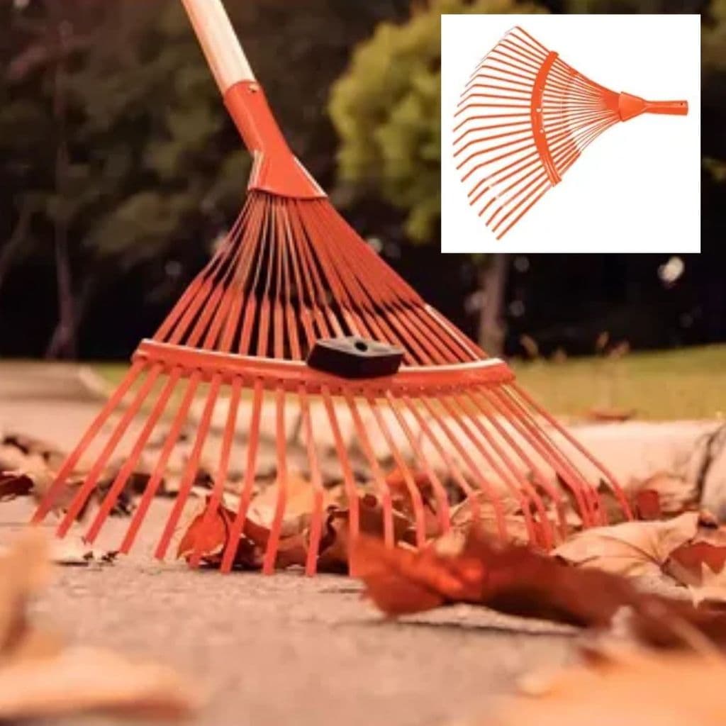 Vassoura Metálica para Grama e Jardim (22 Dentes)