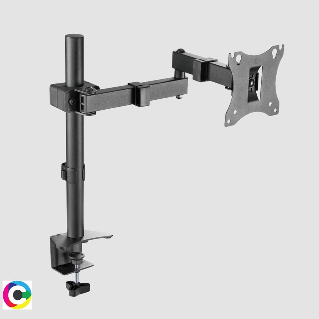 Suporte de Monitor TV Articulado para Mesa 17 a 32 Polegadas Ergonômico CS11 CLANM