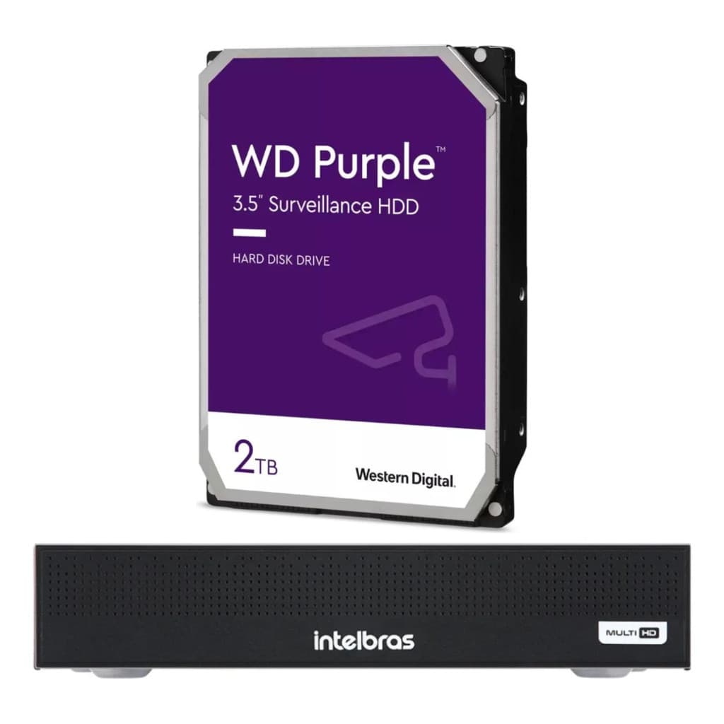 Gravador Dvr Intelbras 8 Canais Multi Hd Mhdx 3108-c Com Modo NVR e Hd Bivolt