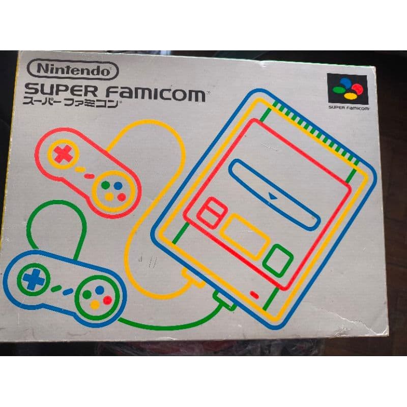 Super Nintendo Famicom com cabo RF Original 2 controles originais Funcionando perfeitamente