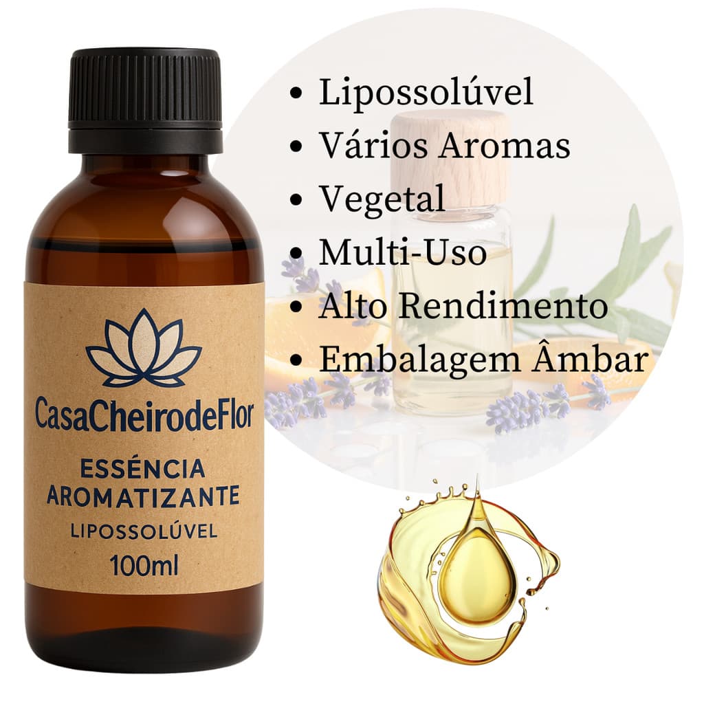 Essência Óleo Para Velas Aromáticas, Saboaria e Cosméticos