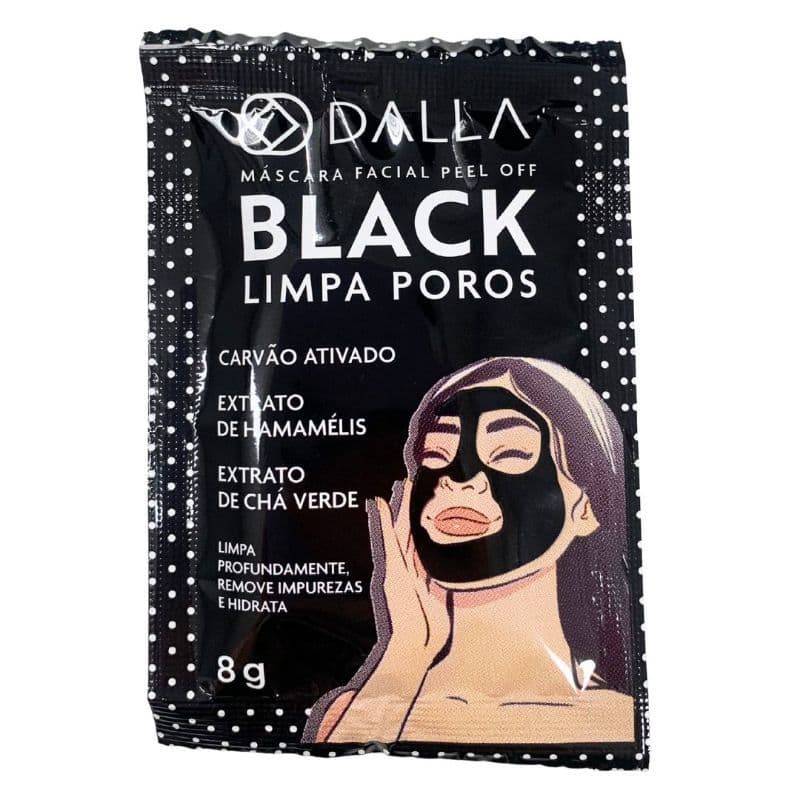 Kit 5/10/20 Máscara Preta Facial Removedora de Cravos Black SkinCare Anti Oleosidade
