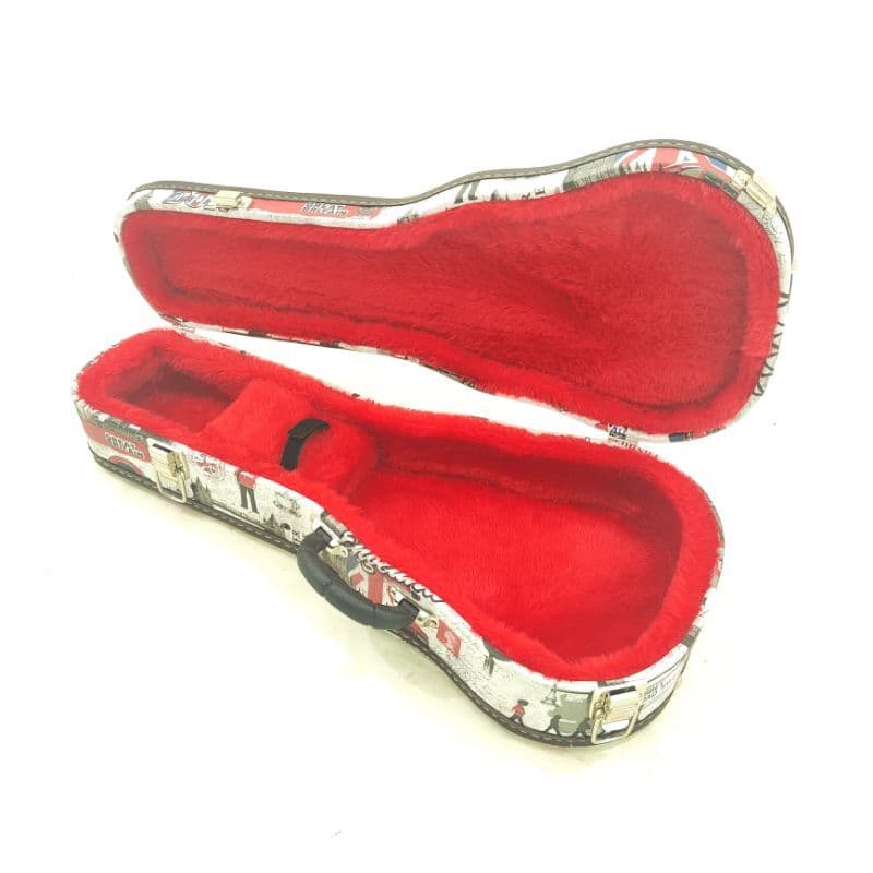 Case Térmico Cavaquinho London Pelúcia Vermelha Costurado