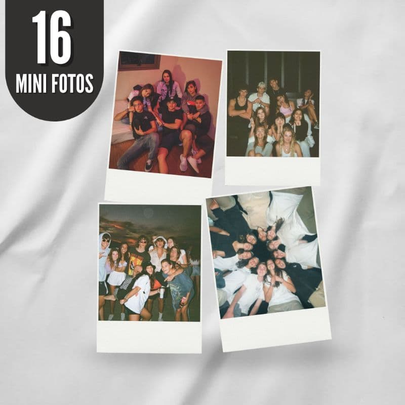 Kit 16 Mini Fotos Polaroid Personalizadas 7x5 | ENVIO RÁPIDO