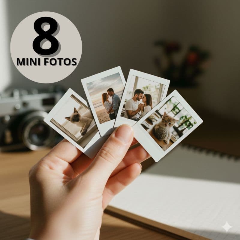 8 Mini Fotos Polaroid Personalizadas 7x5 | ENVIO RÁPIDO