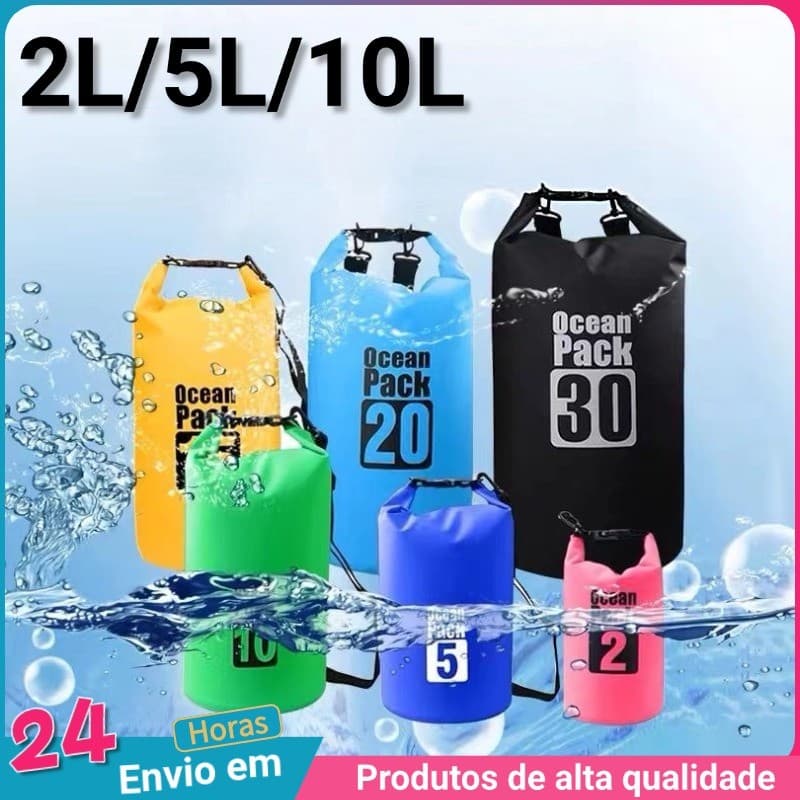 Bolsa Mochila Saco À Prova D'água Waterproof 2L, 5L, 10L Camuflado Ciclismo Acampamento Impermeável