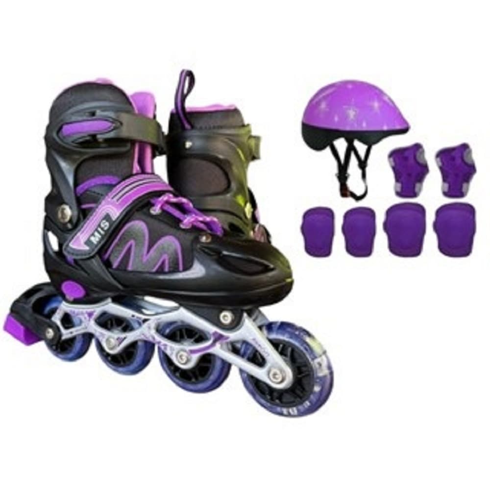 Patins roller in laine Roxo Com Kit Proteção