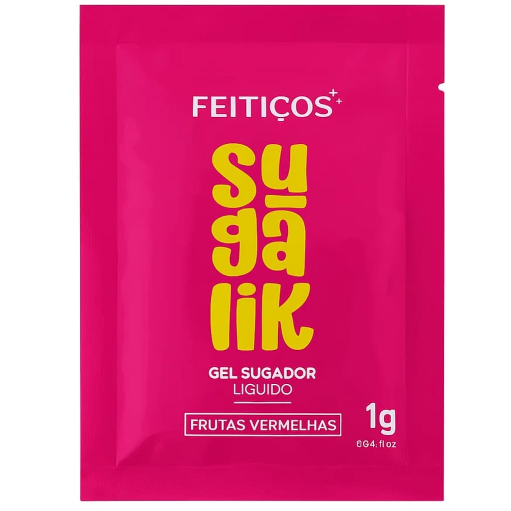 Sugalik Sugador Gel Sachê Excitante Líquido Feitiços Sucção Íntima Frutas Vermelhas Pulsa