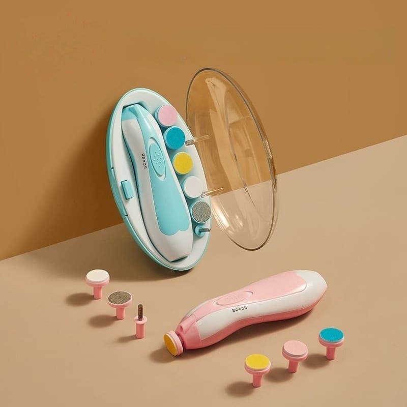 Lixa de Unha Elétrico Aparador Cortador Para Bebê Infantil Com Estojo