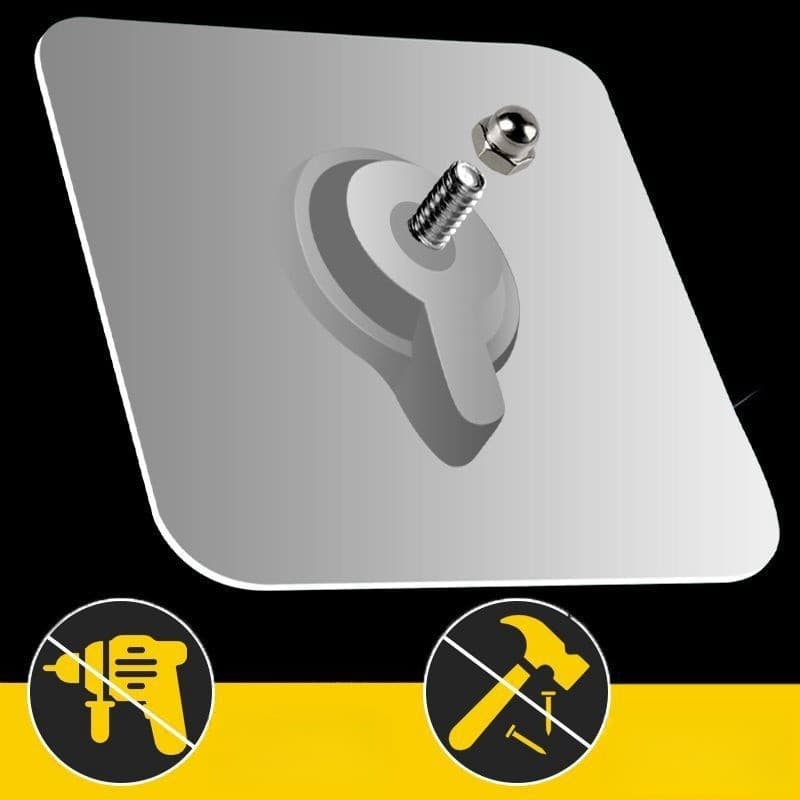 Kit 1/5/10 Gancho de Parede Cabide Auto Adesivo Multiuso Organizadores para Casa Ganchos