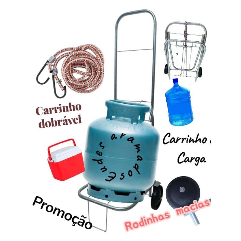 OFERTASSO!! CARRINHO DE CARGA DOBRÁVEL ACOMPANHA 1 CORDA ELÁSTICO