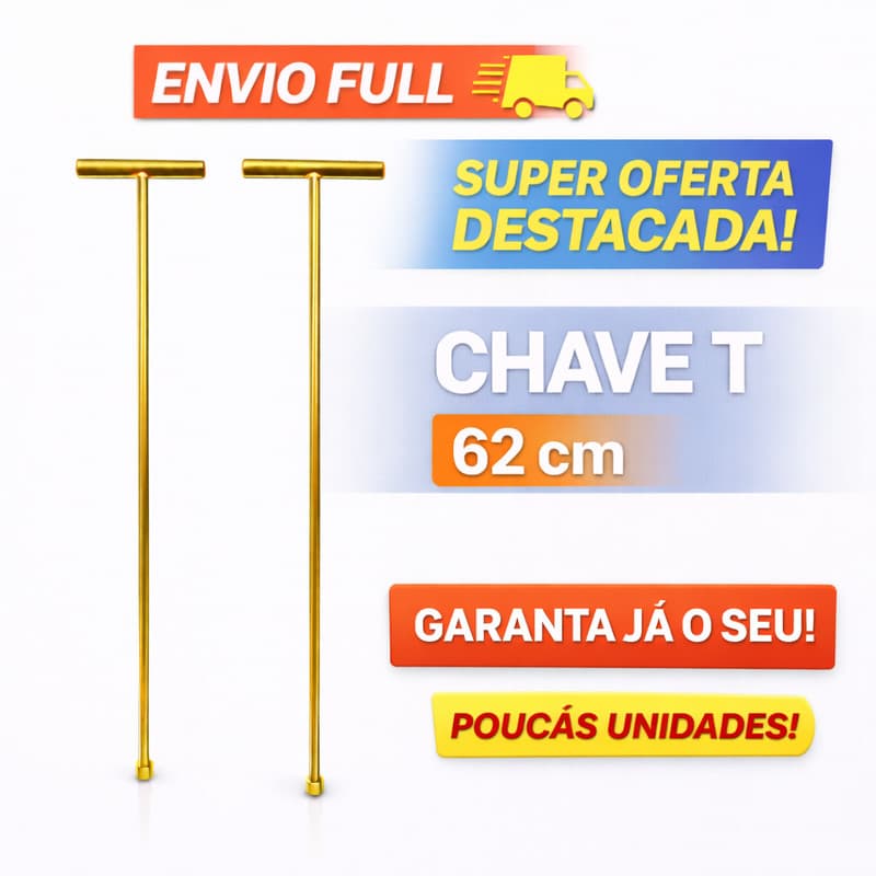 CHAVE T10mm LONGA 62cm PARA REMOÇÃO DO  PARAFUSO AGITADOR DE MAQUINA DE LAVAR