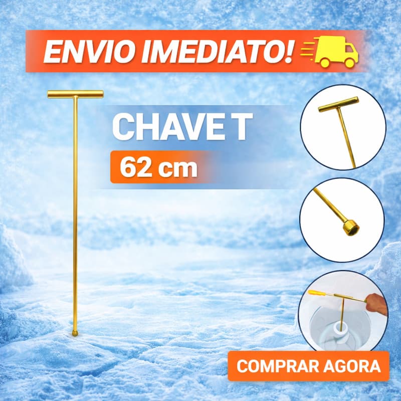 CHAVE T 10mm LONGA 62cm PARA REMOÇÃO DO PARAFUSO AGITADOR DE MAQUINA DE LAVAR