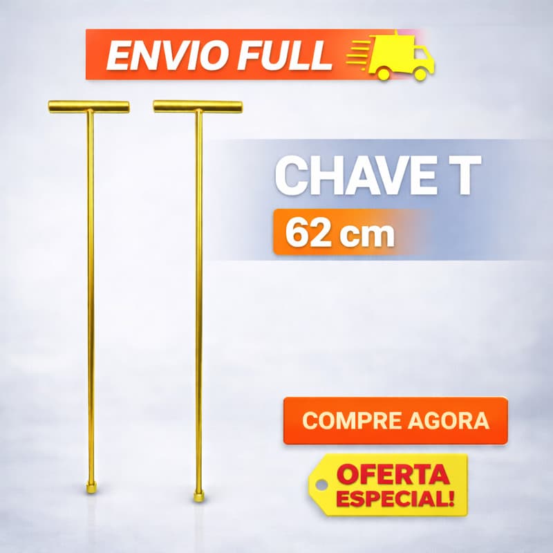 CHAVE T 10mm LONGA 62cm PARA REMOÇÃO  PARAFUSO DO CESTO DE MAQUINA DE LAVAR