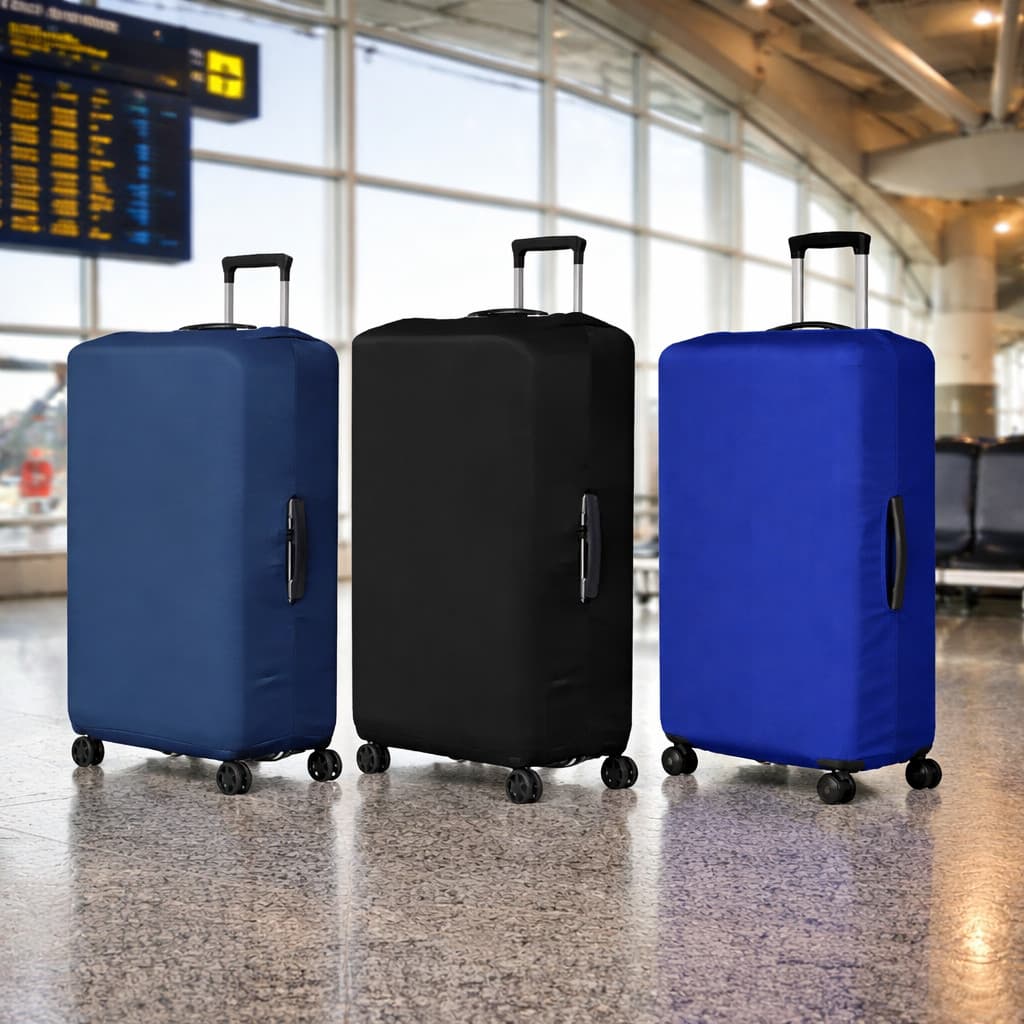 Capa Para Mala De Viagem 10 kg, 23 kg e 32 kg Poliéster Proteção Contra Sujeira e Arranhões Impermeável Ajuste Perfeito