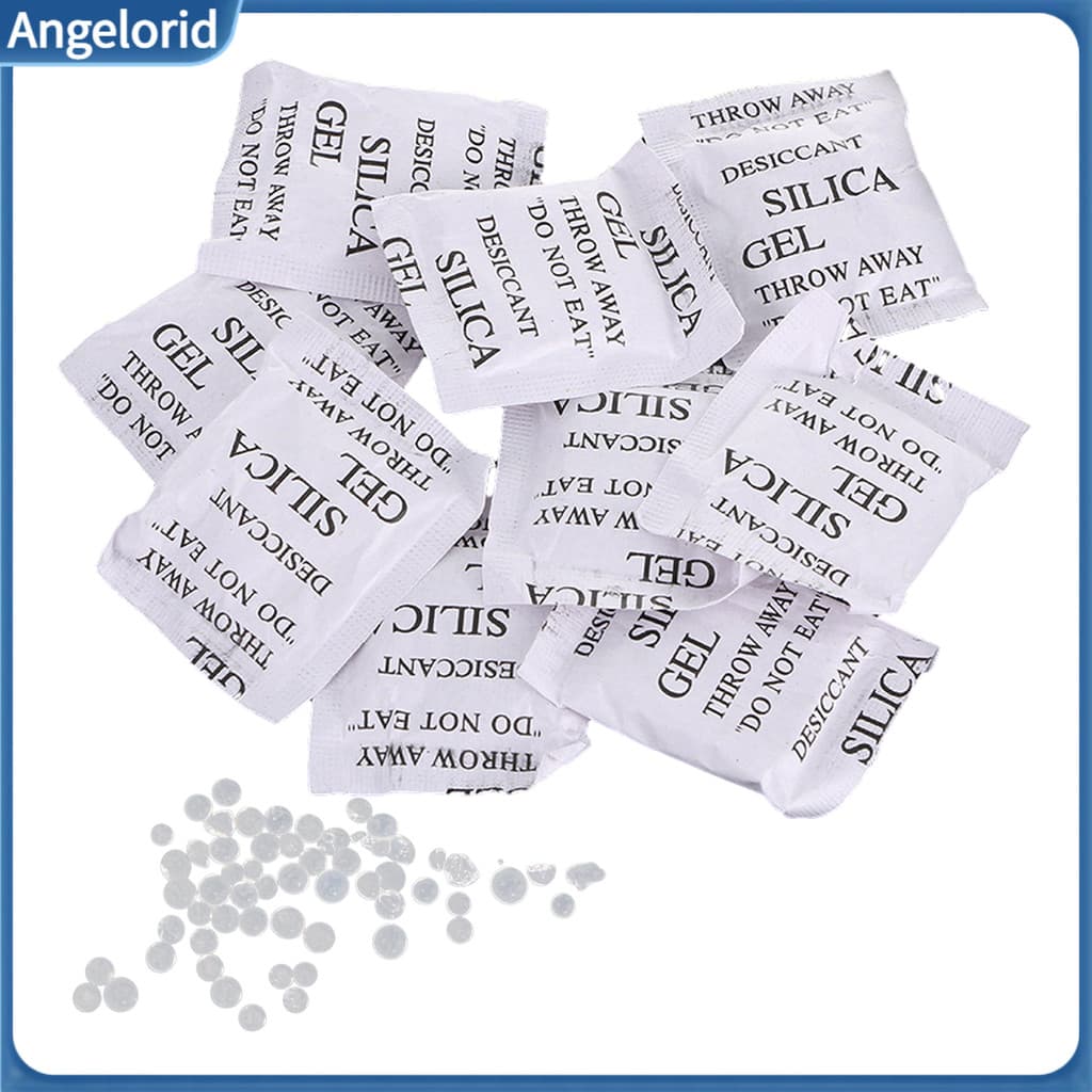 Pacotes Absorventes De Umidade , Sacos , 100 Peças , De Gel De Sílica , 1/2g , Para Eletrônicos , Joias , Câmeras , Roupas