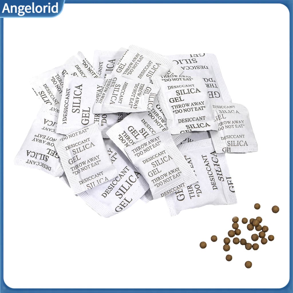 Pacotes De Controle De Umidade 50 Peças Dessecante De Gel De Sílica 1/2/3/5g Absorventes Para Câmeras De Joias Eletrônicas Roupas Bo