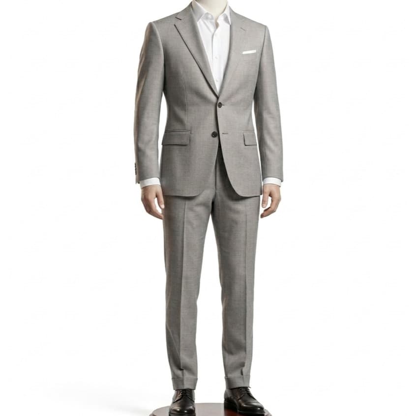 Terno Cinza Social Masculino Linha Euro Oxford Gramatura 180 (Paleto + Calça)
