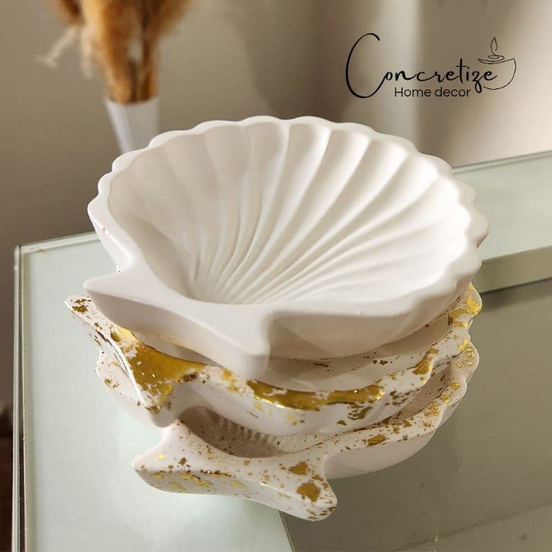 Bandeja concha | Porta joias | Acessórios | bandeja organizadora | Sala | quarto | banheiro | decoração