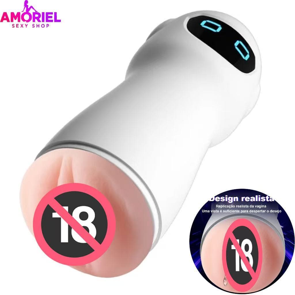 Masturbador Masculino Realista – Silicone Macio, Estimulação Intensa e Conforto